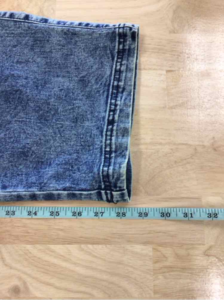 Steve Madden Size L Wide-Leg Cargo Skater Jeans - Dark Wash