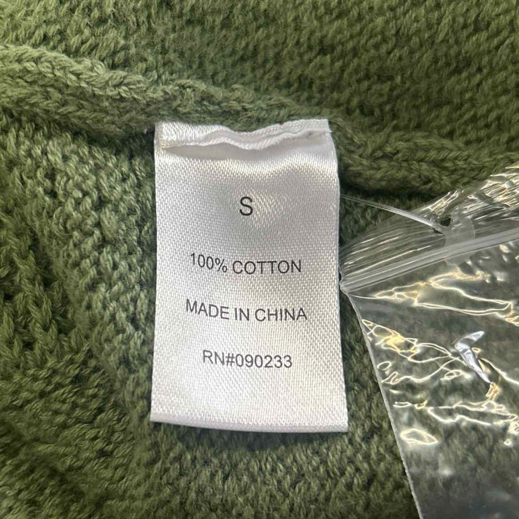 Beverly & Beck Size S Green Knit Preloved Blouse SS