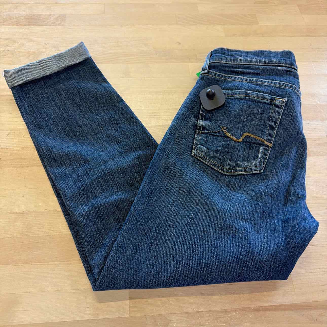 7 for all mankind Size 25 Blue Denim Preloved Jeans