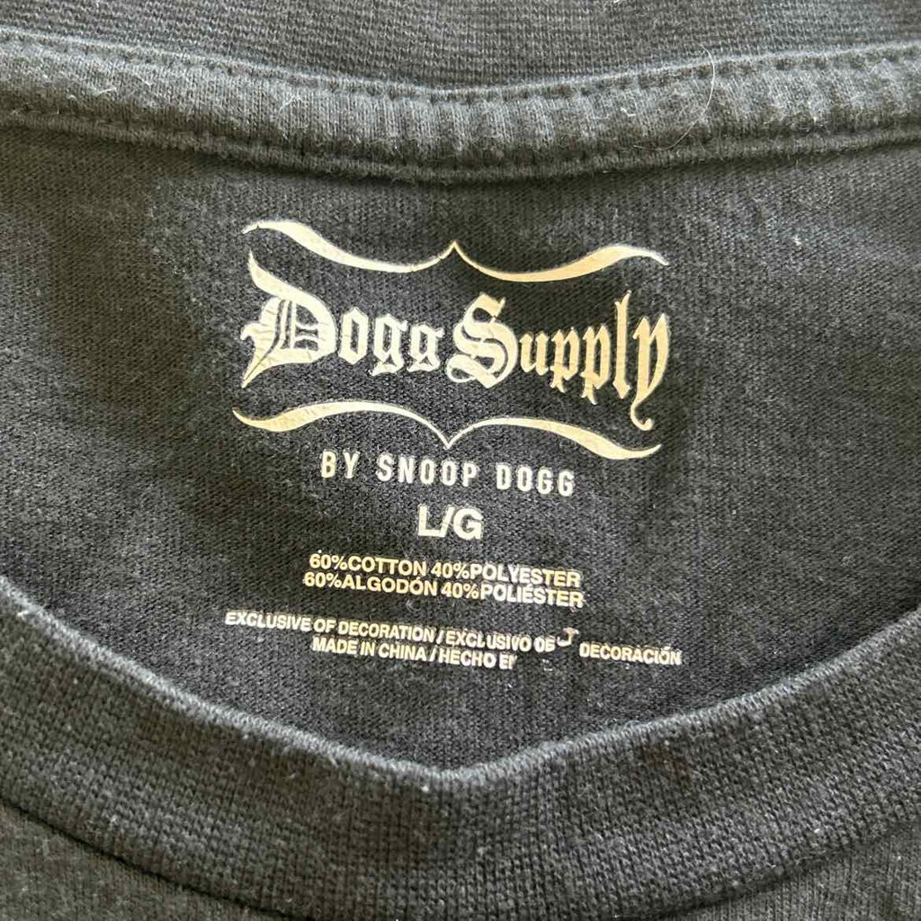 Dogg Supply Size L Black Preloved MENS T-shirt