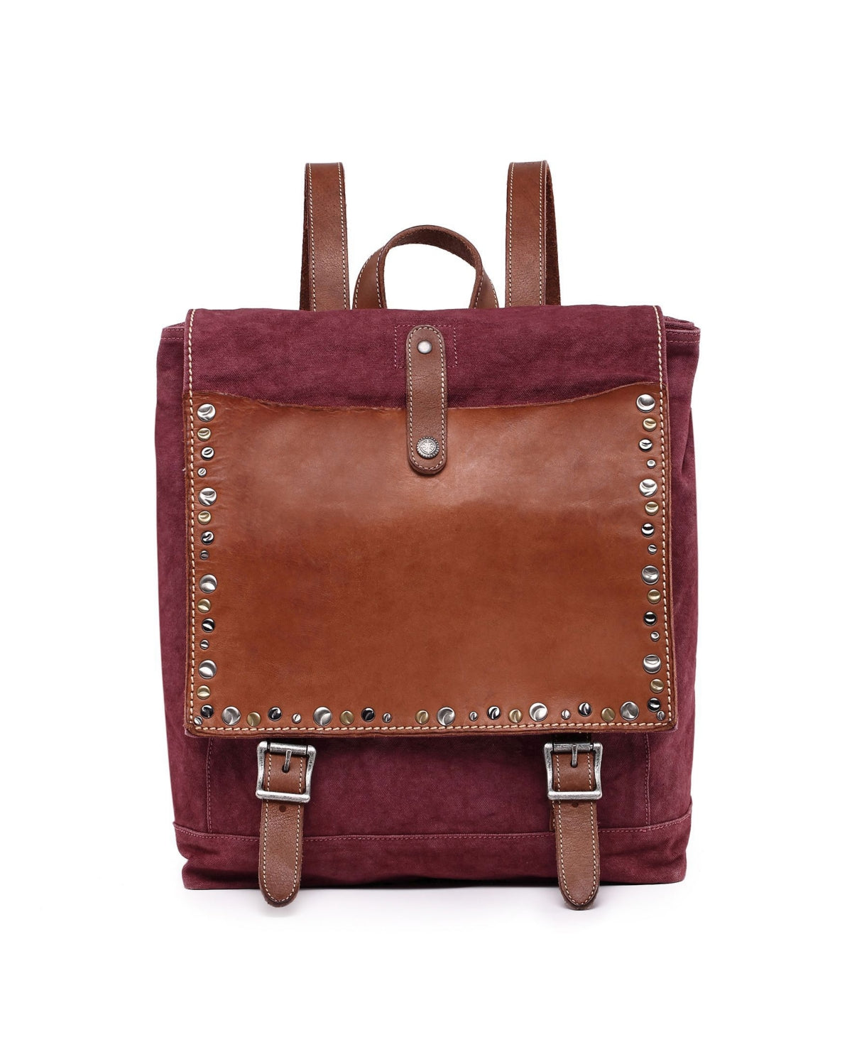 Old Trend Red Backpack Leather New Handbag