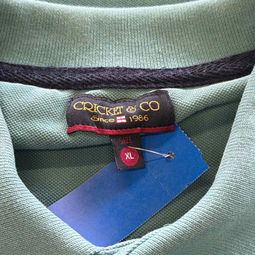 Cricket & Co Size XL Green Preloved MENS Polo