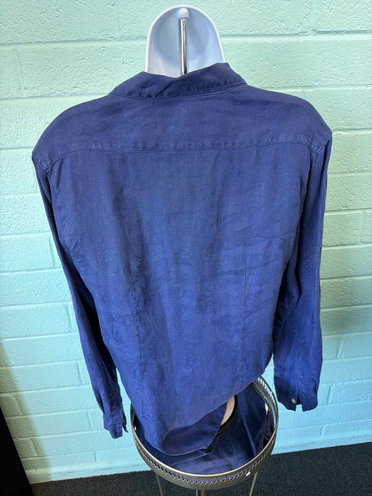 Tommy Bahama Size M Royal Blue Blouse