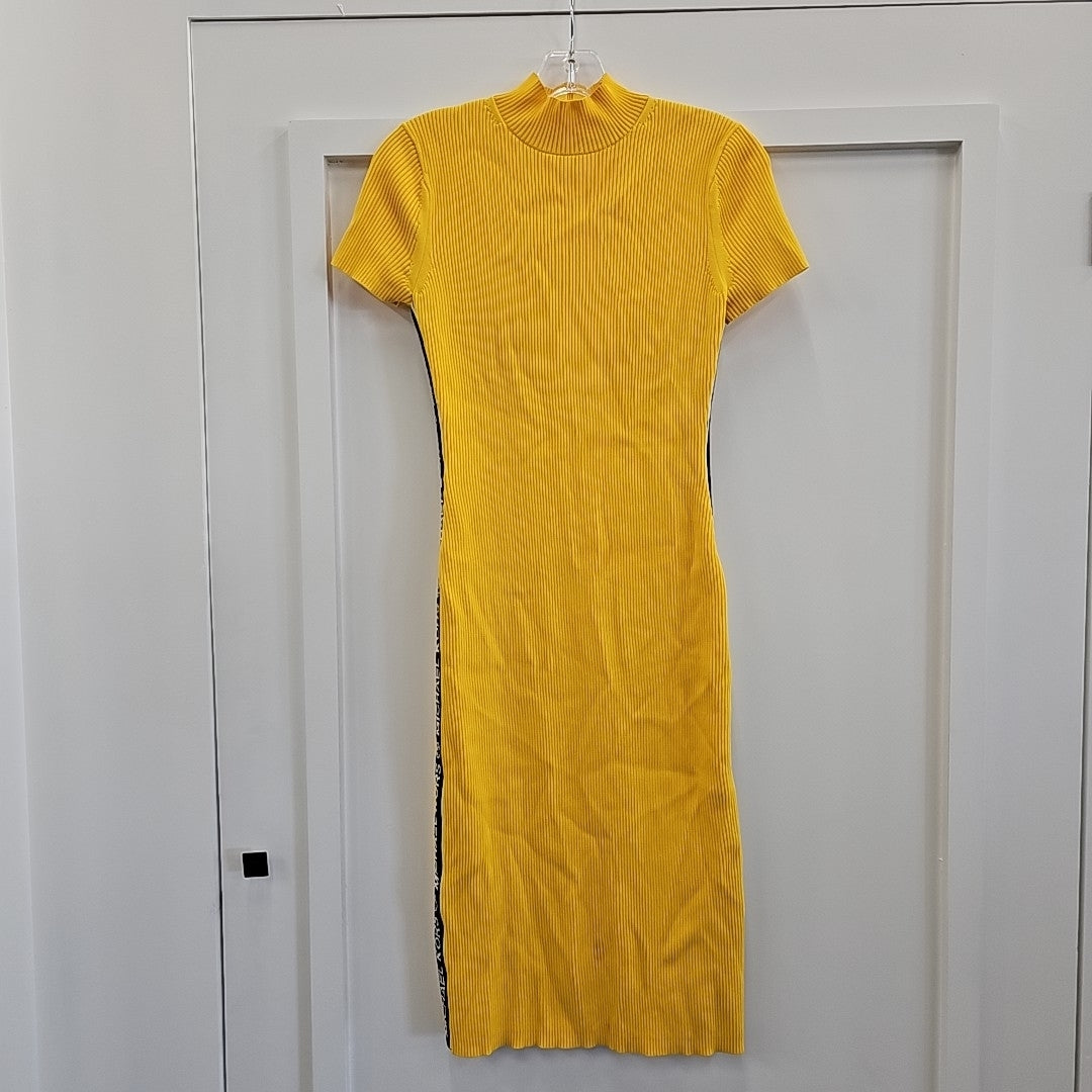 Michael Kors Size M Yellow Knit Dress