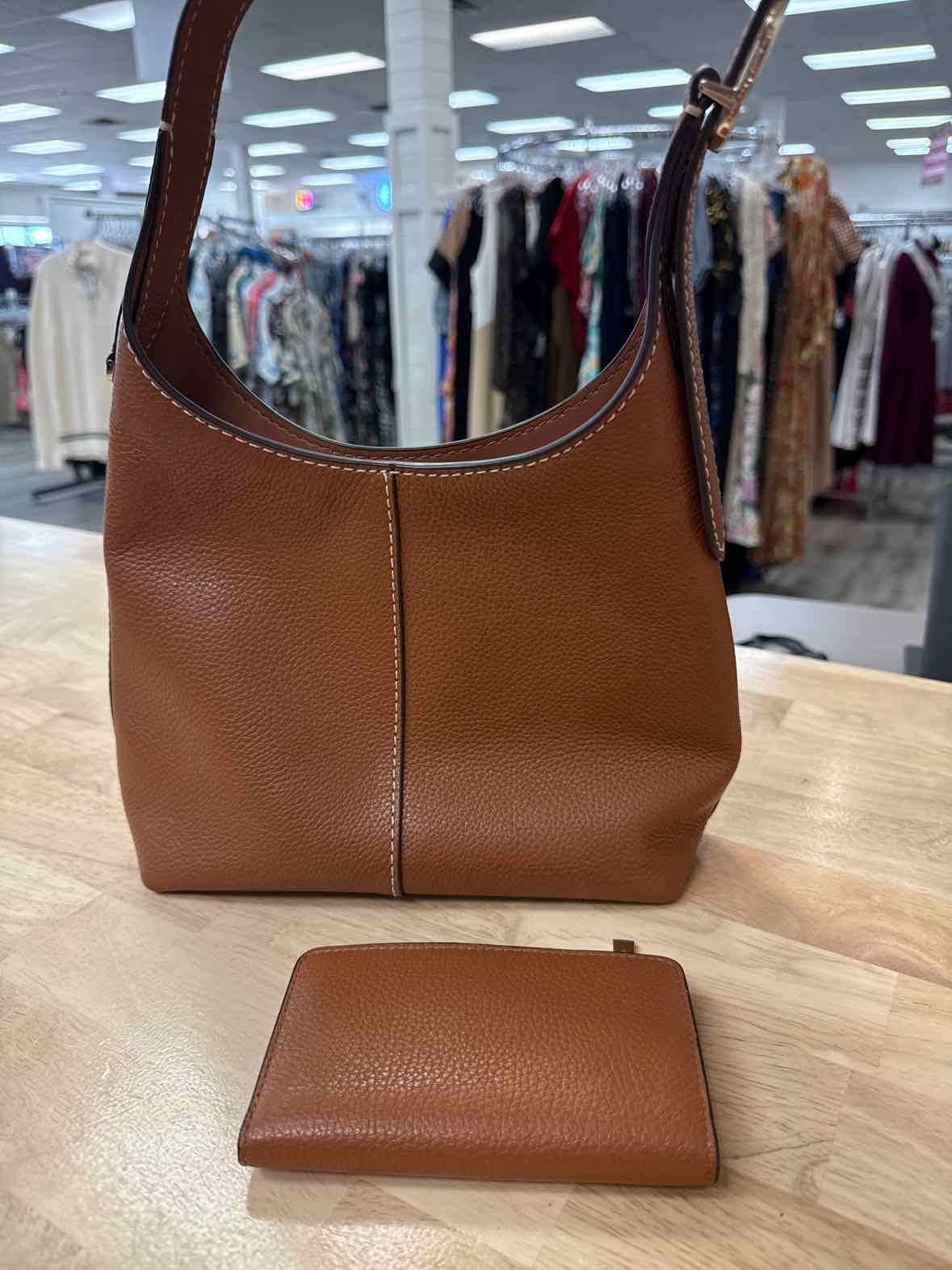 Kate Spade 454 Small  Tan Hobo Leather Preloved Handbag