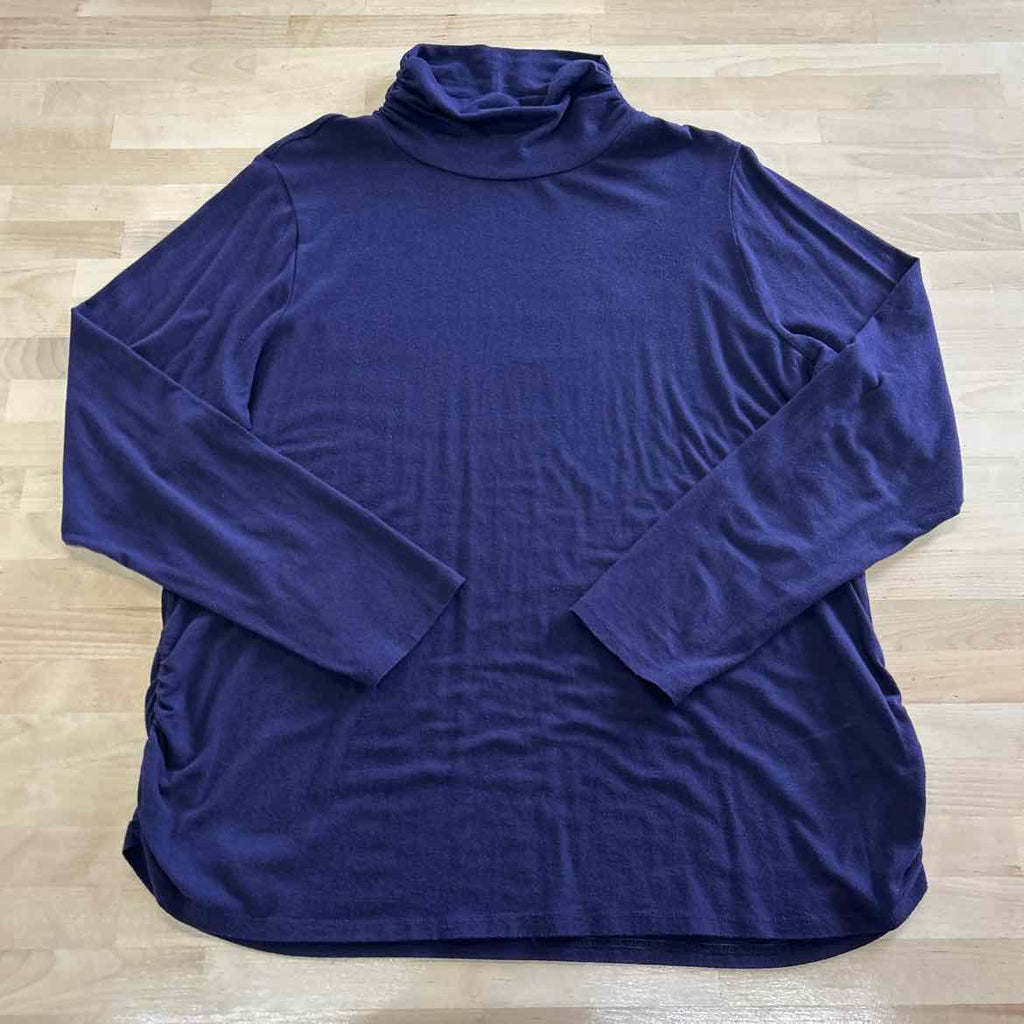 Coldwater Creek Size 1X Purple Turtleneck