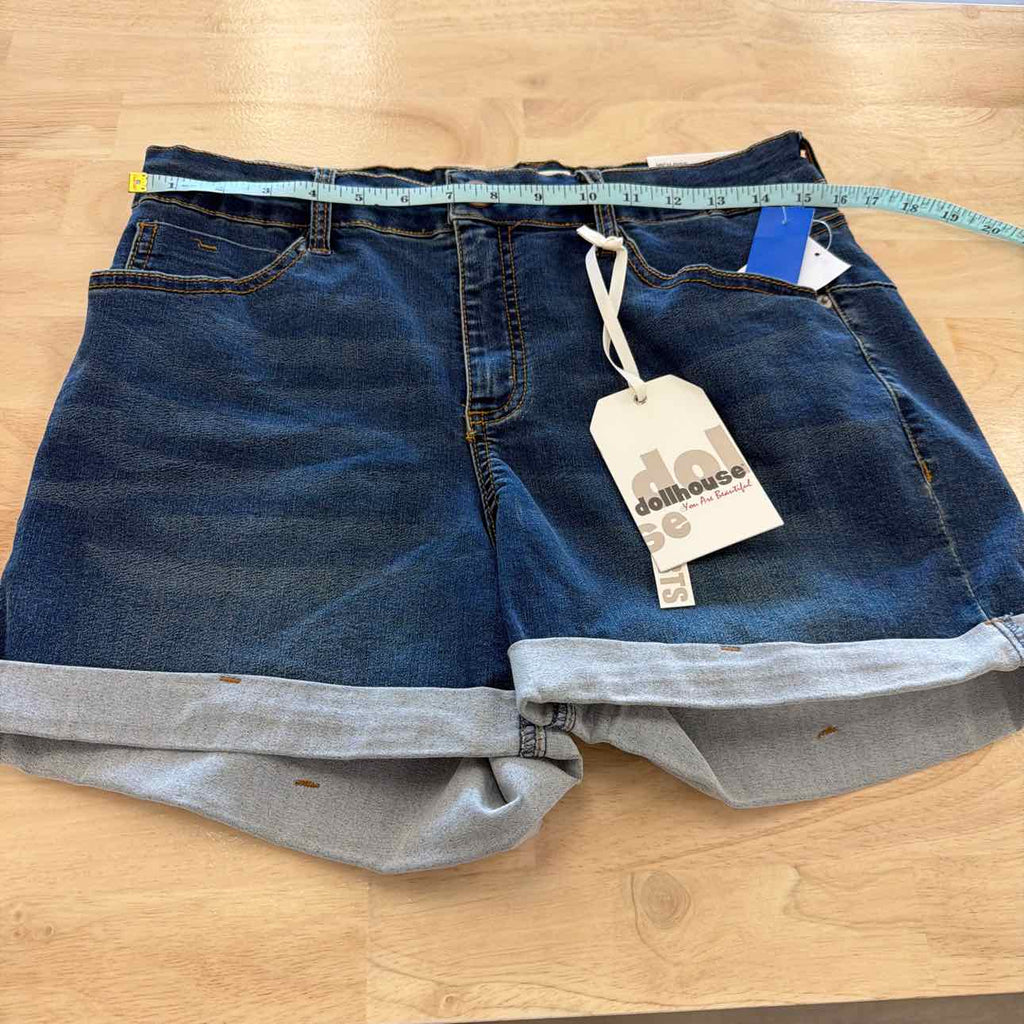 dollhouse Women Size 30 Blue New Shorts (NO BELT)