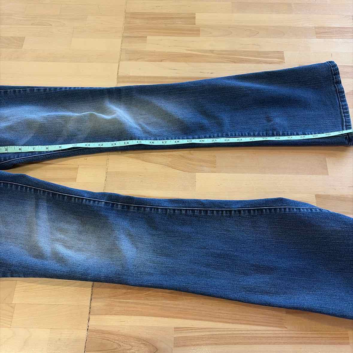 Suede Size 27 Blue Denim Preloved Jeans