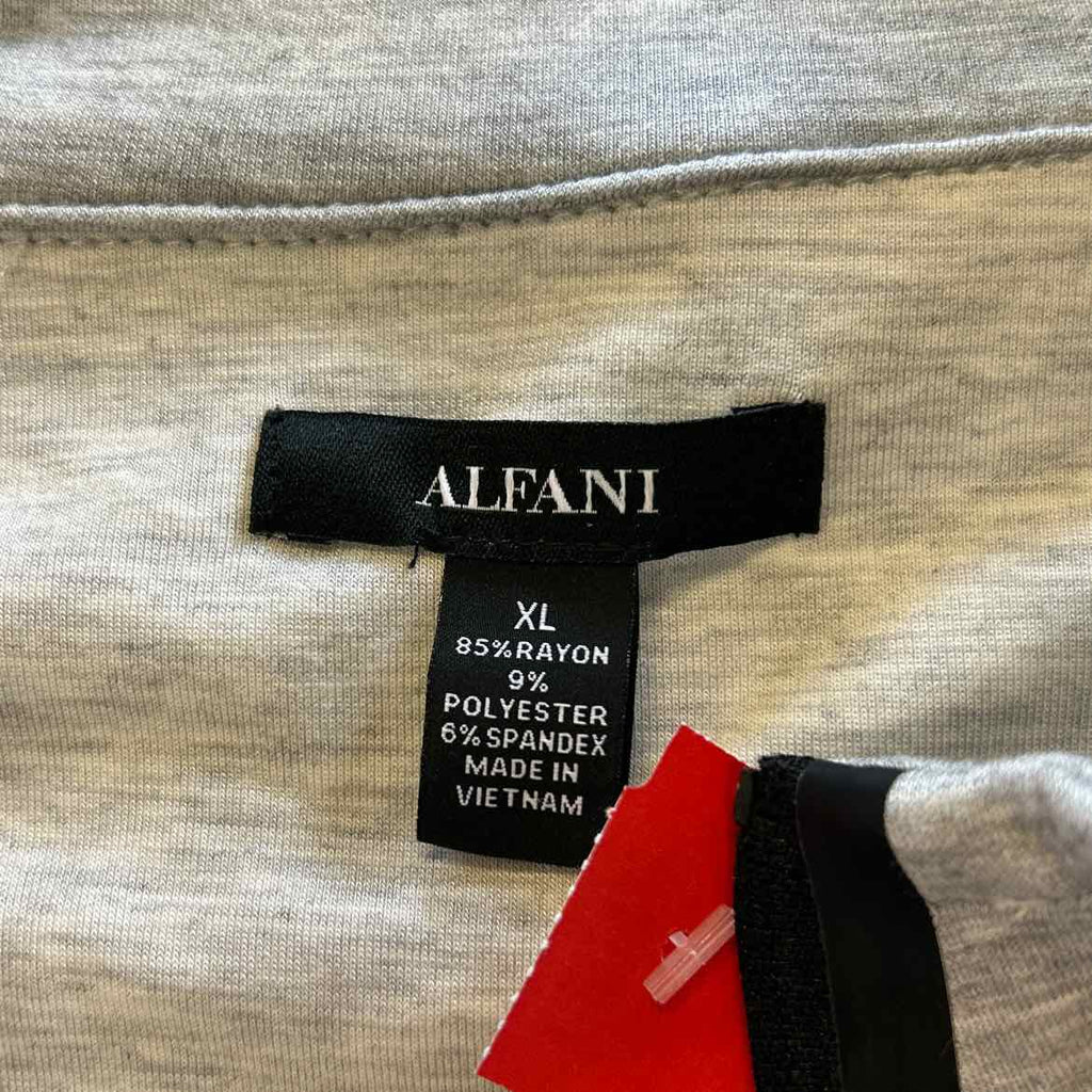 Alfani Men's Alfatech Quarter-Zip Sweatshirt - Casual Grey Heather