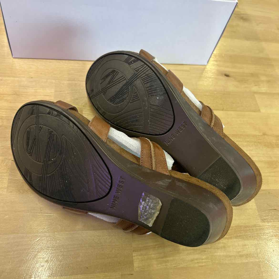 Nine West Size 7 Brown Used Sandals