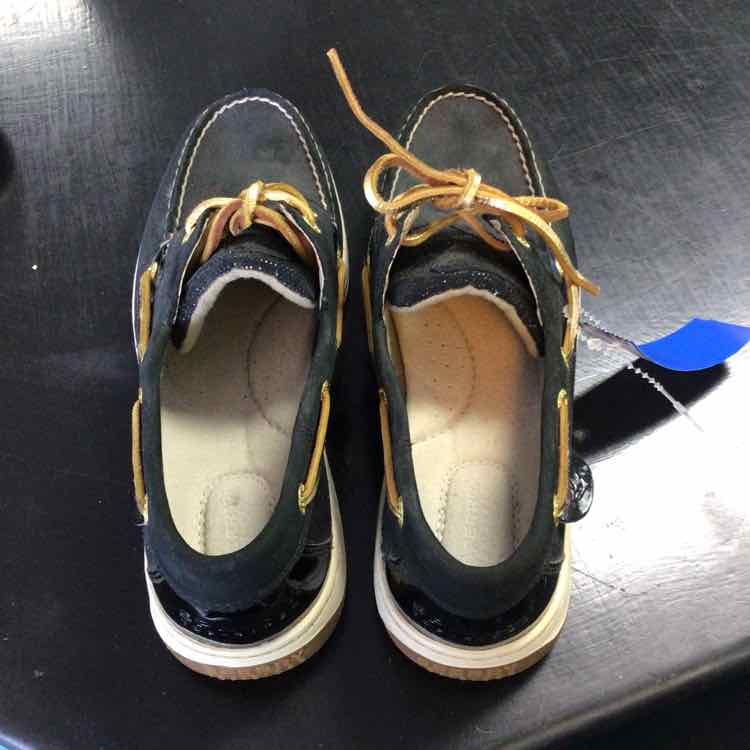 Sperry Shoe Size 8 Black & Gold Sandals