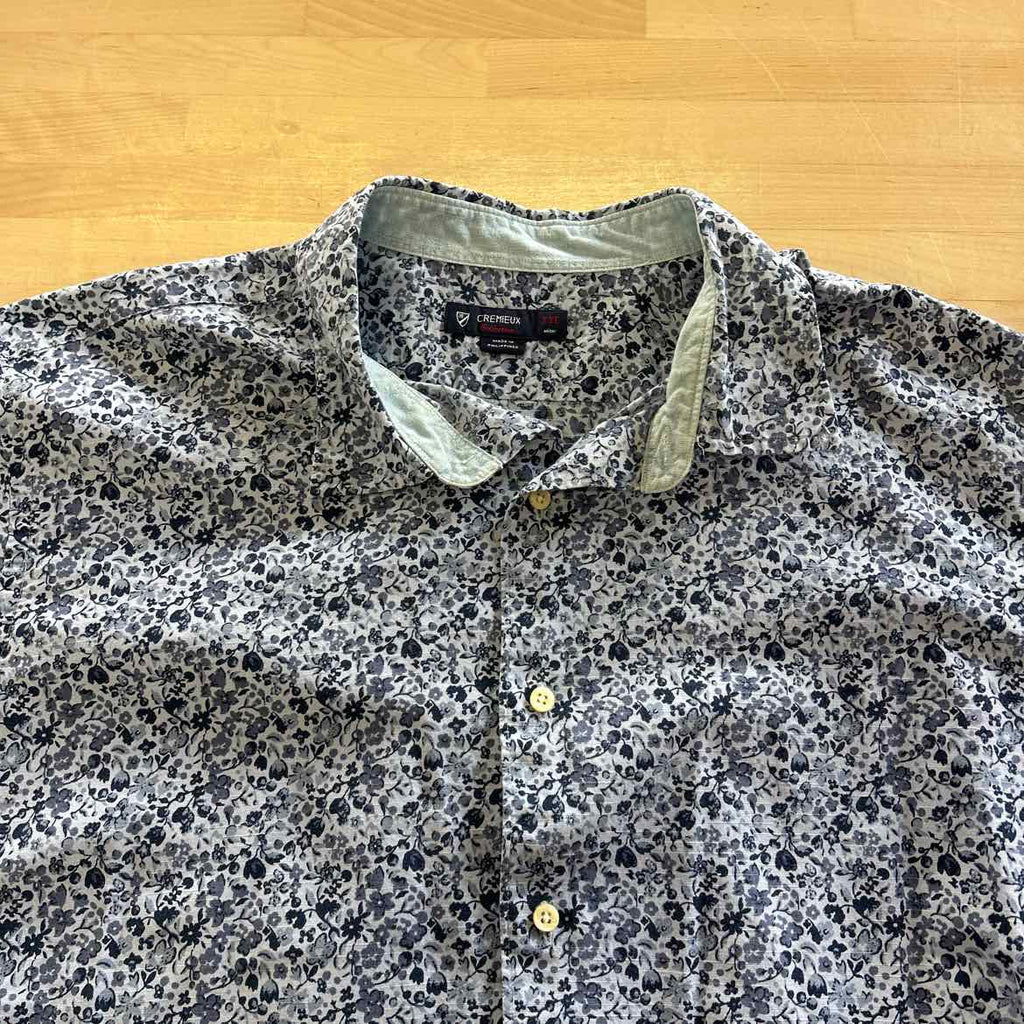 Cremieux Size XXL Blue Preloved MENS Button Down Shirt