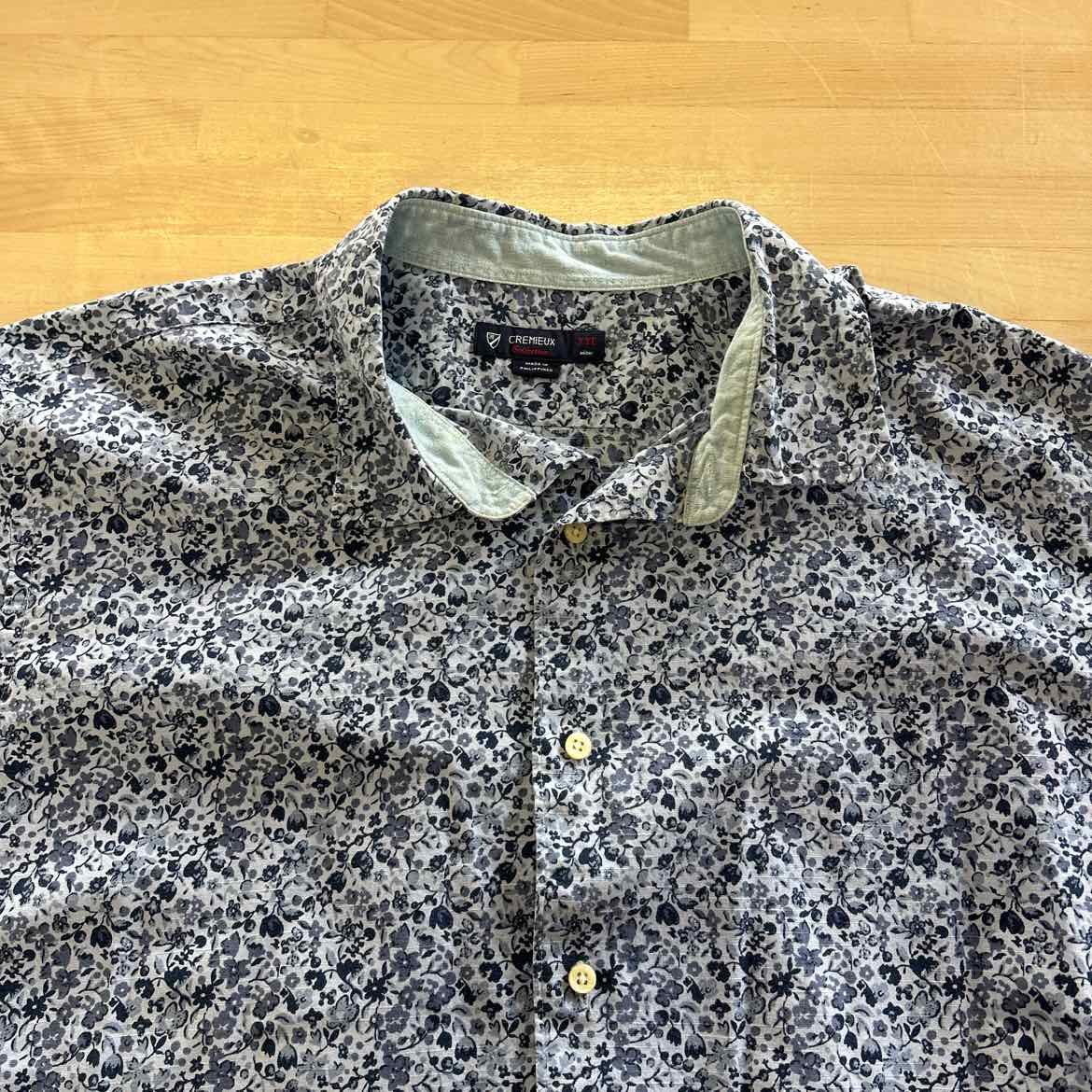 Cremieux Size XXL Blue Preloved MENS Button Down Shirt