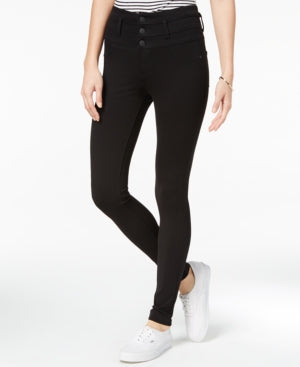 Celebrity Pink Juniors' High-Waist Skinny Ponte Pants - Black