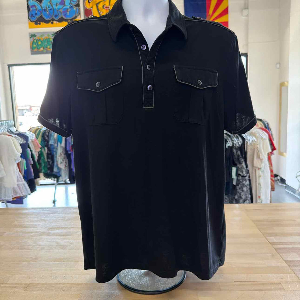 Express Size L Black Preloved MENS Polo