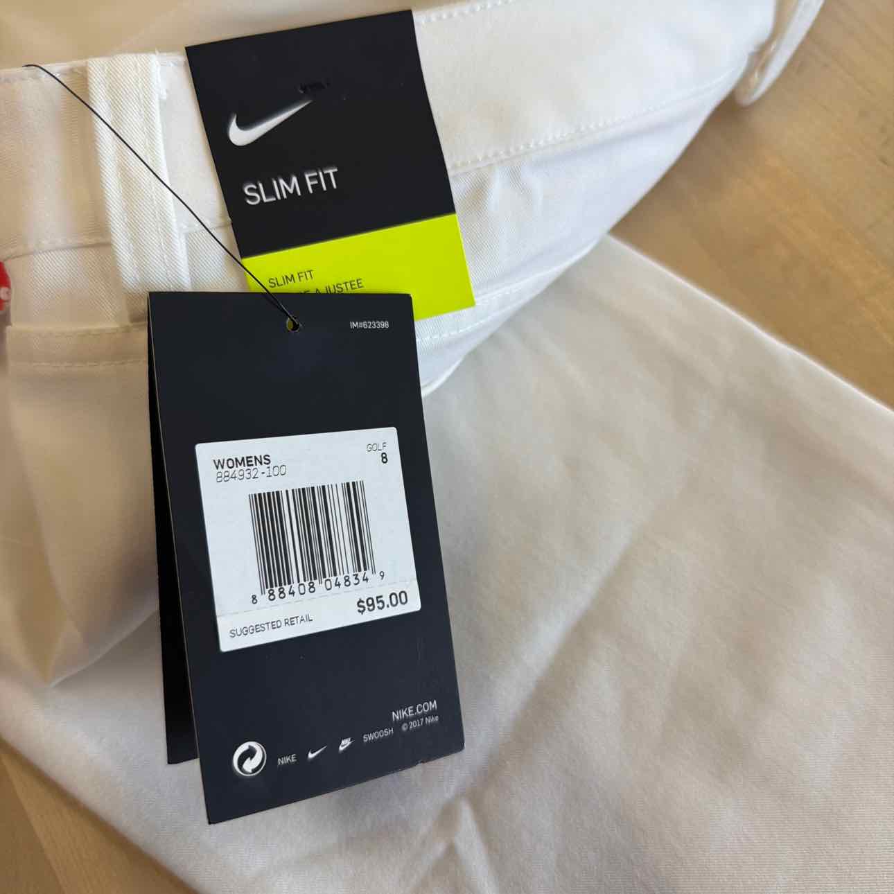 Nike Size 8 White New Athletic Pants
