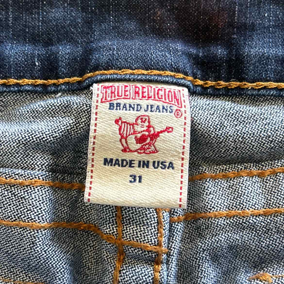 True Religion Size 31 Blue Denim Preloved Jeans