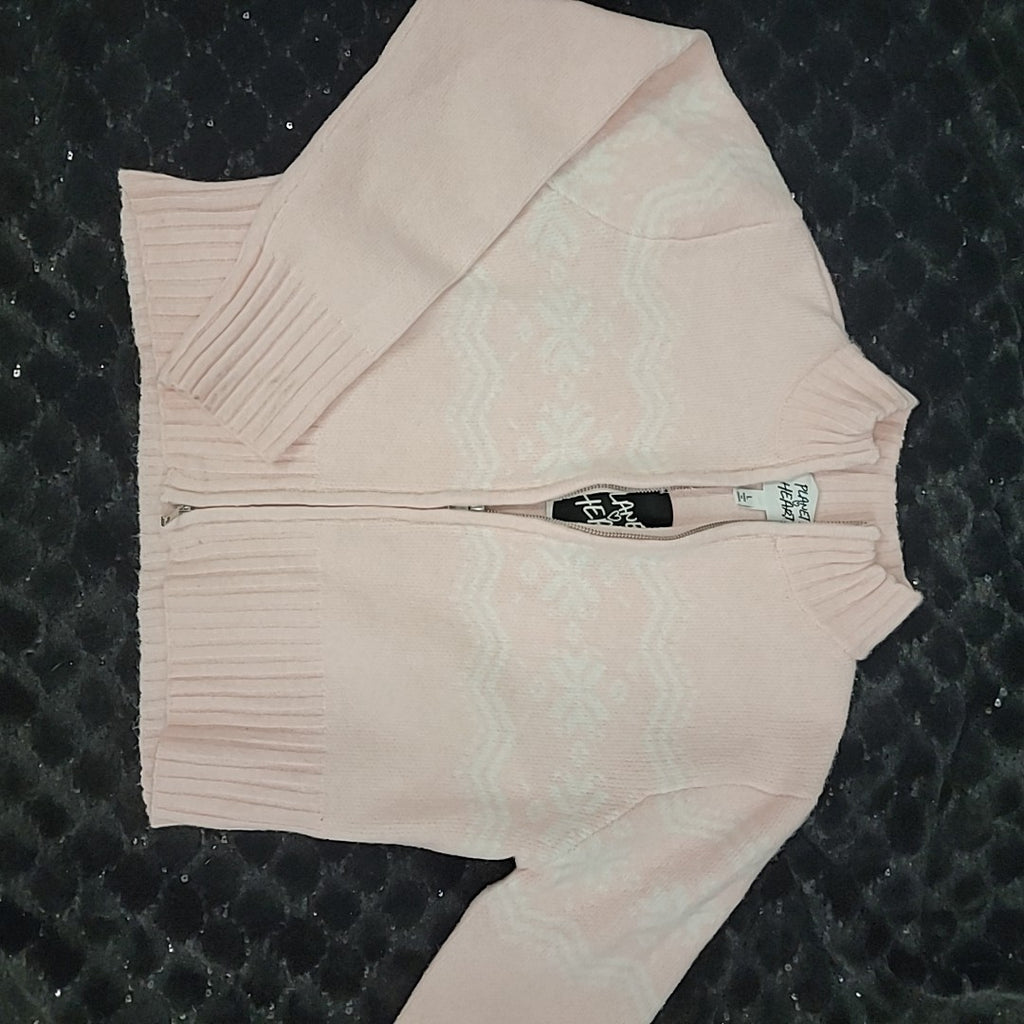 Planet Heart Size L Pink New Sweater