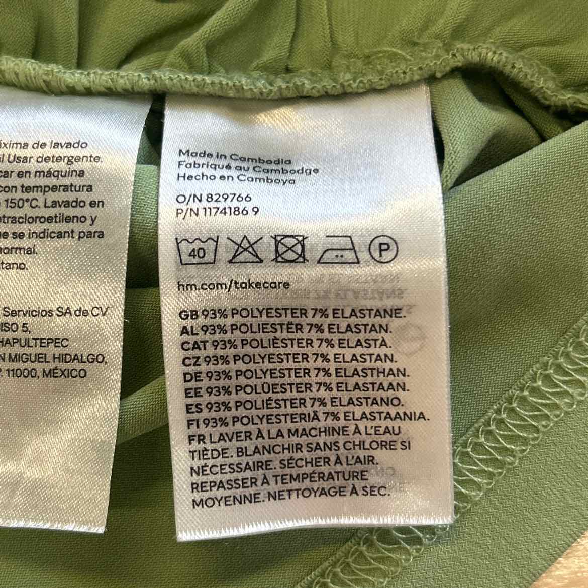 H&M Size S Green Preloved Sleeveless