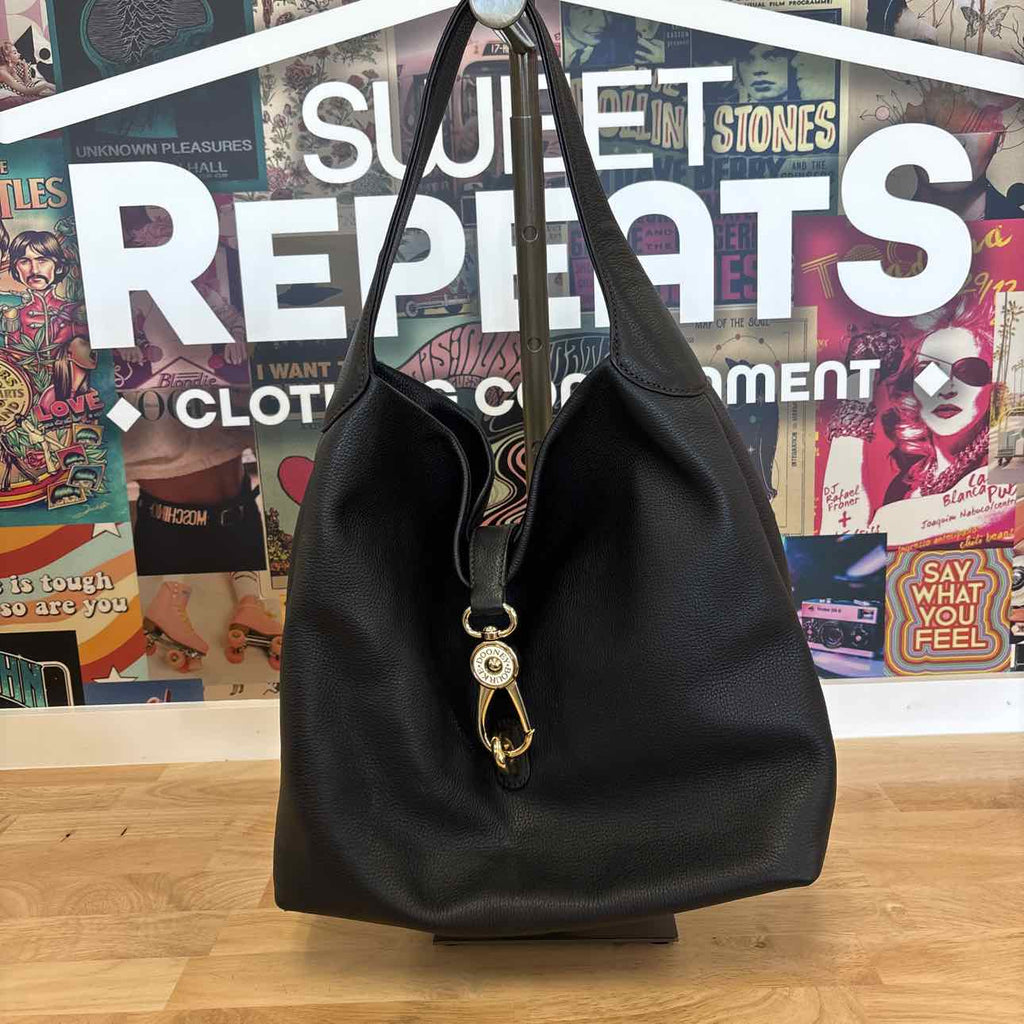 Dooney & Bourke Black Pebbled Leather Preloved Handbag