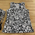 Kim Gravel Size M Black/White Preloved 2 pc sets
