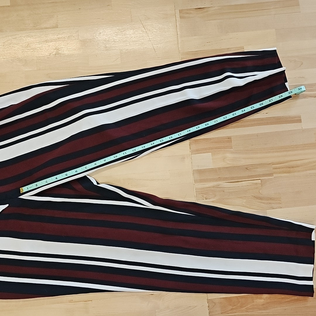 Express Size 10 Black White Red Pants