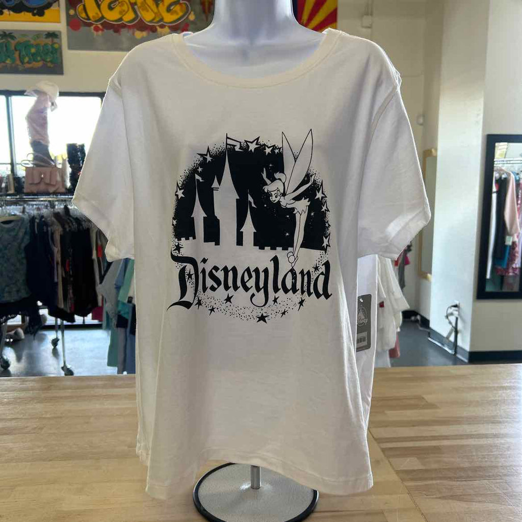 Disney Size L White Preloved T-Shirt SS