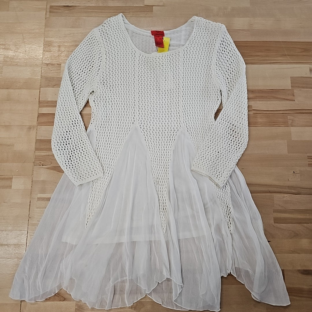 V Cristina Size M Cream Knit Tunic