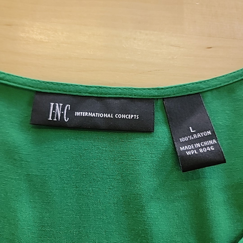 INC Size L Green Shirt
