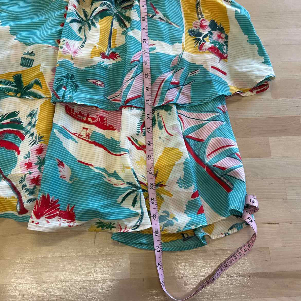 True Destination Size L Yellow Tan Preloved Skirt