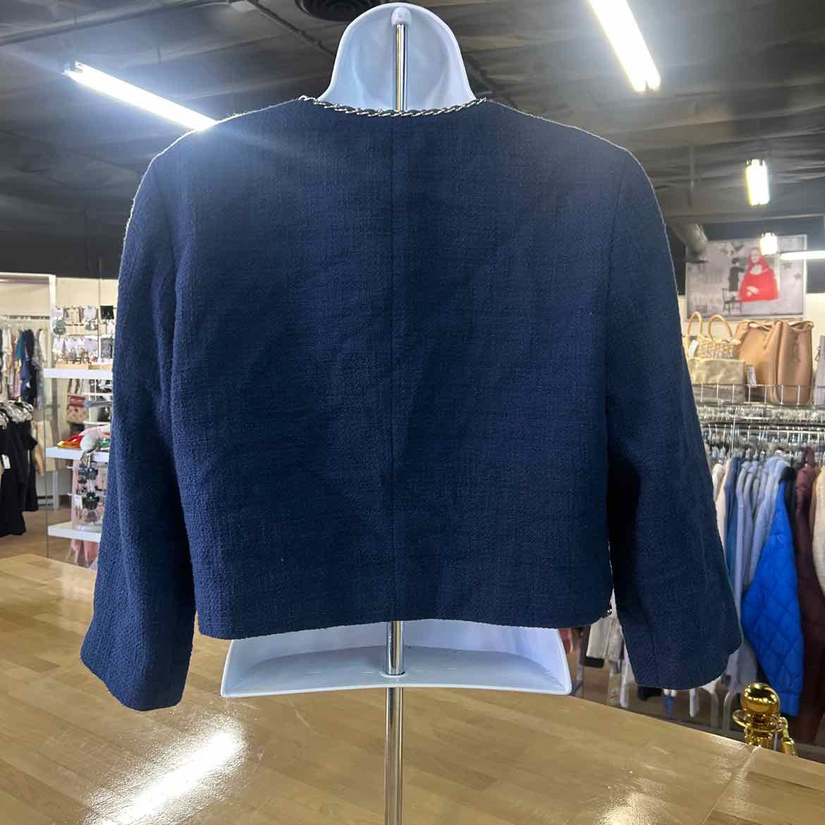 Karl Lagerfeld Size S Navy Preloved Jacket