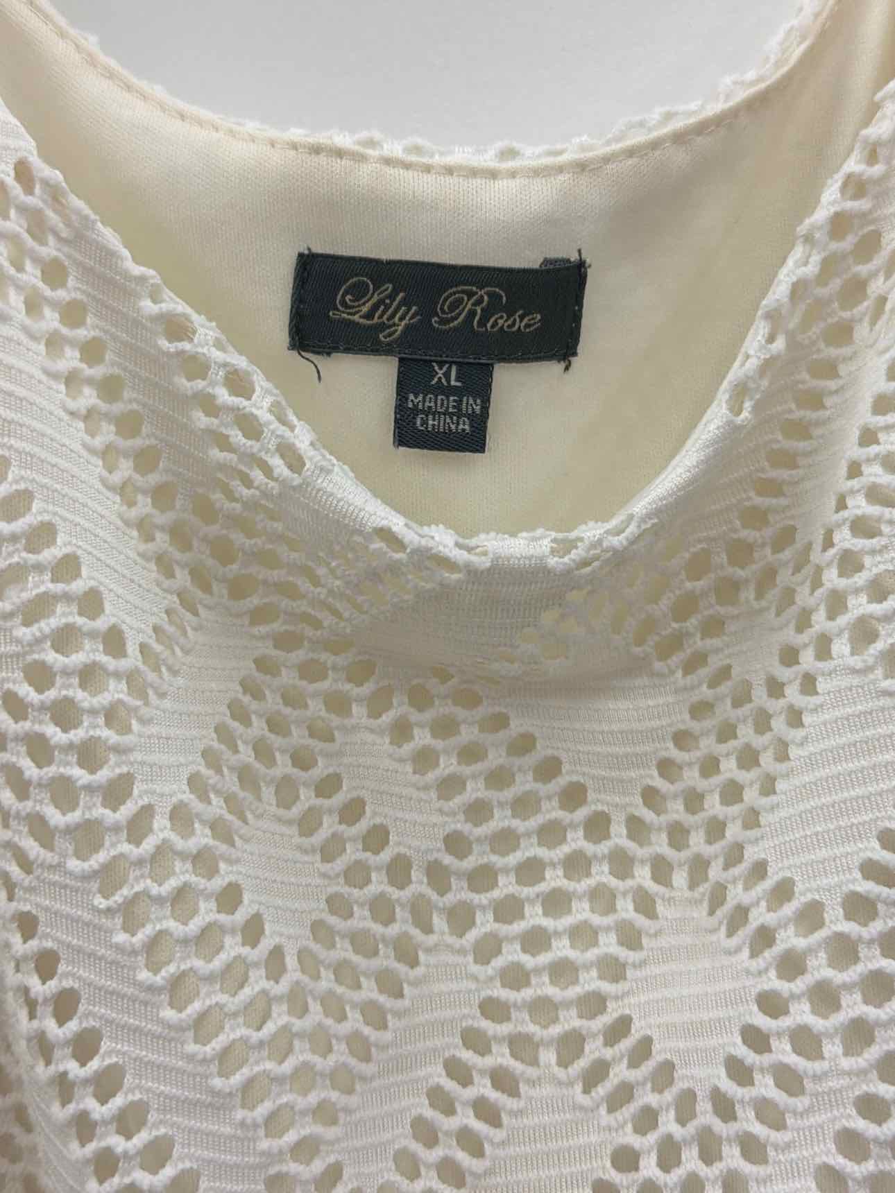 Lily Rose Size L White Dress