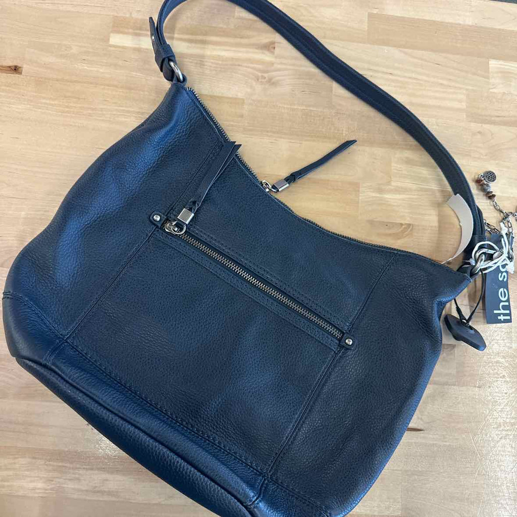 The Sak Black Tote Leather Handbag
