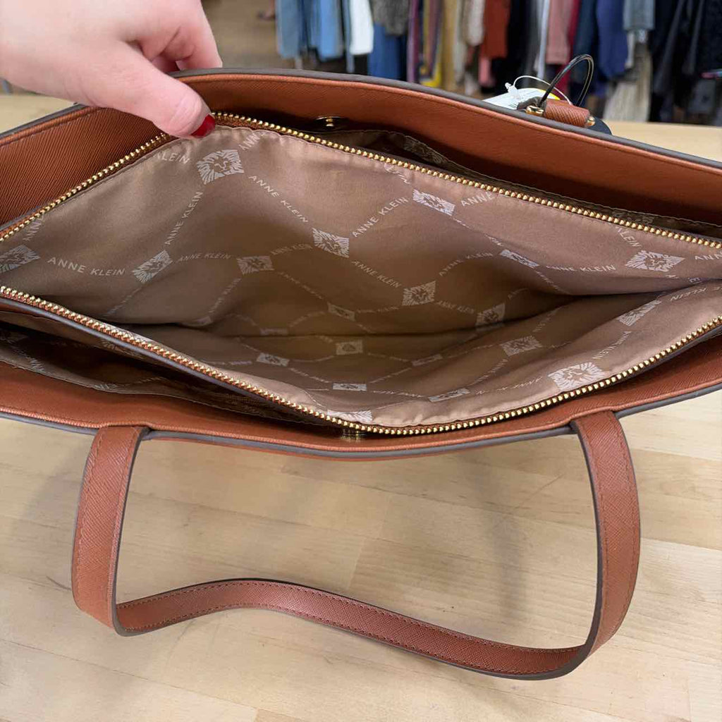Anne Klein Brown Tote Leather Totes