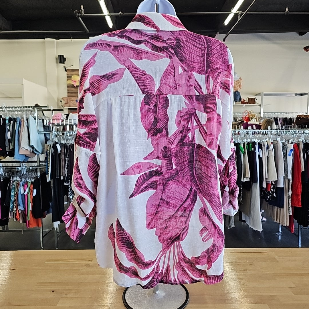 Diosun Size S Pink Button Down Shirt