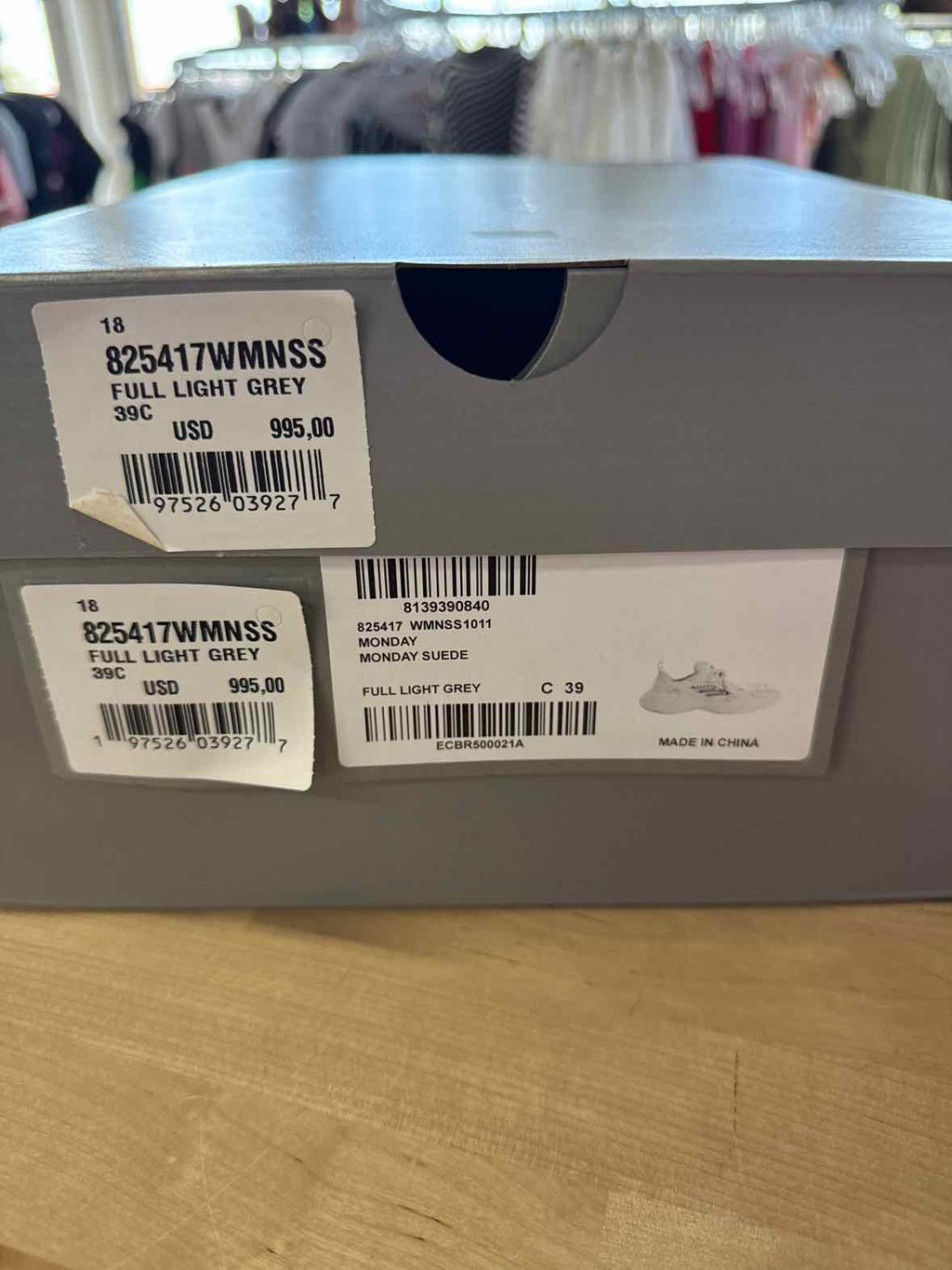 Balenciaga Women Size 39 Light Gray Monday Suede Sneakers NWT