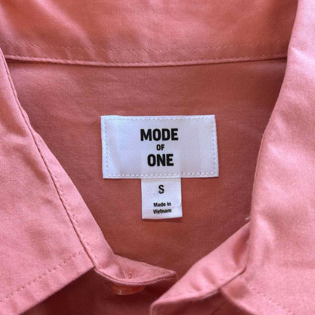 Mode of One Men's Long-Sleeve Button-Front Utility Shirt - Sunbaked Clay