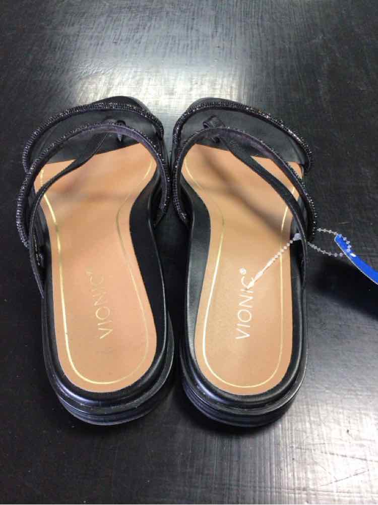 Vionic Shoe Size 8.5 Black Sandals