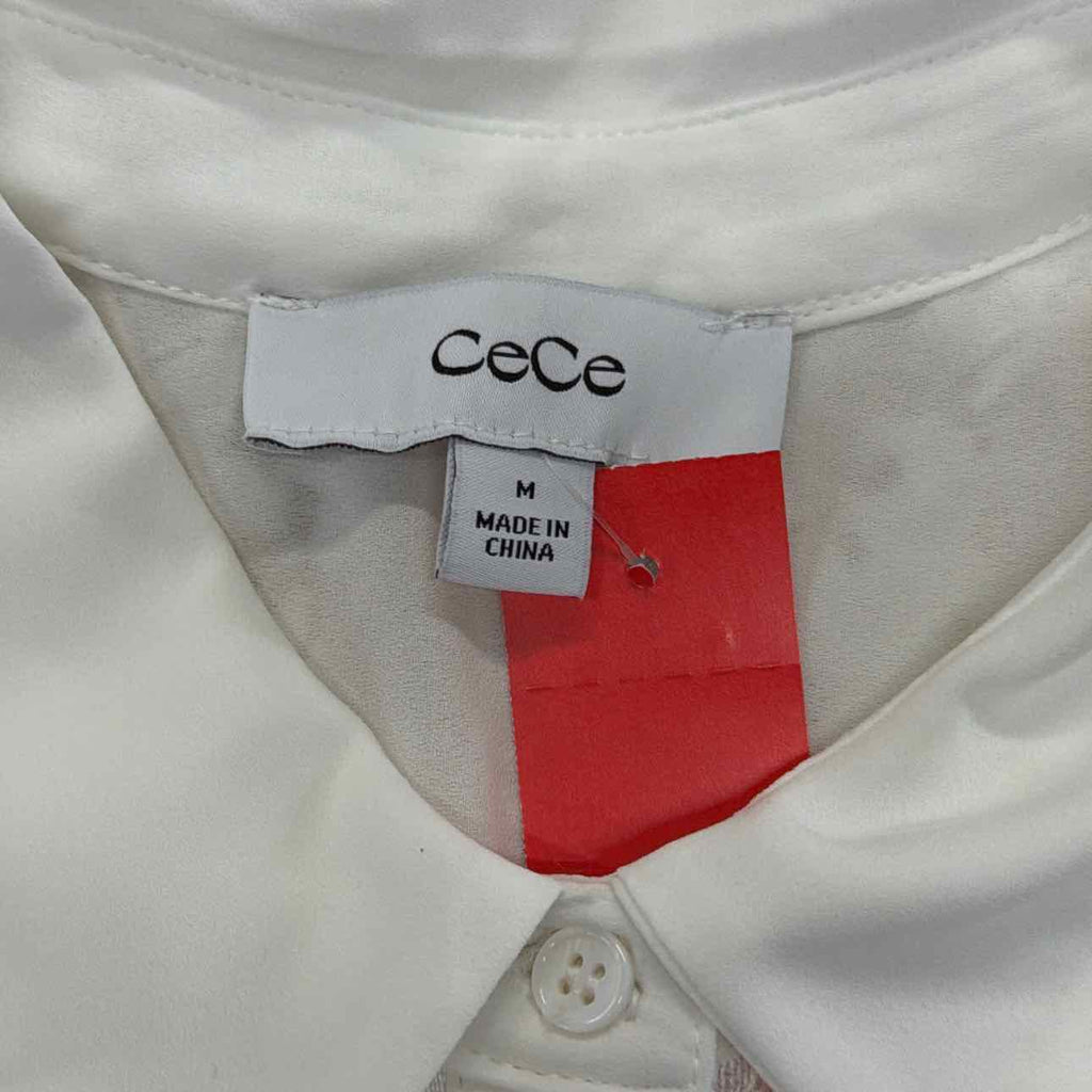 CeCe Women's Lace Short-Sleeve Shirt