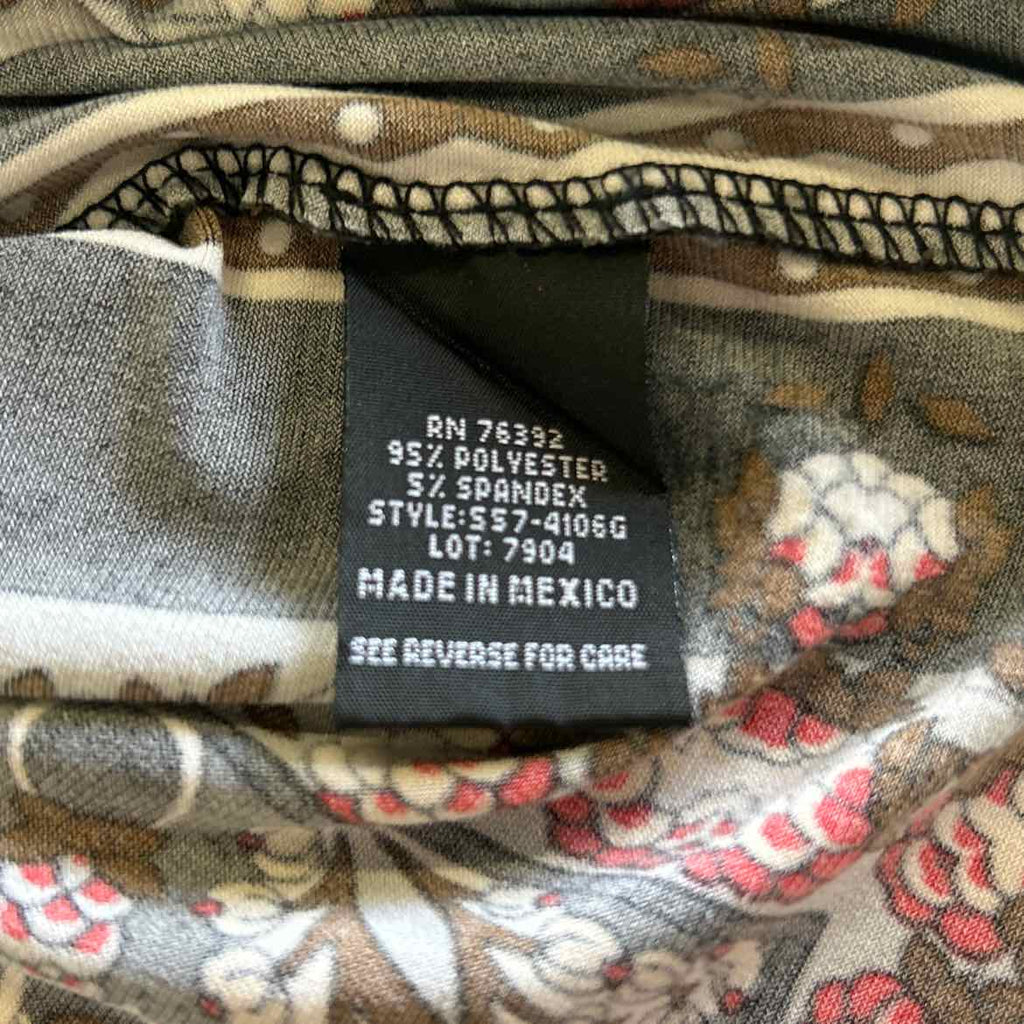 Snap Size M Grey Preloved Blouse SS