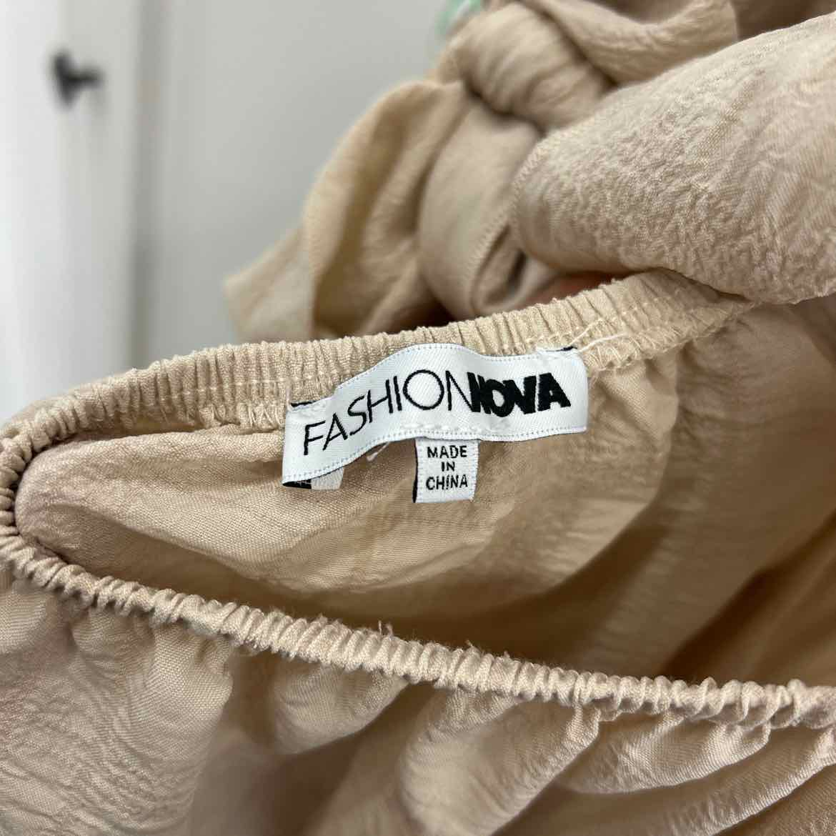 Fashionova Size 3X Tan Preloved Dress