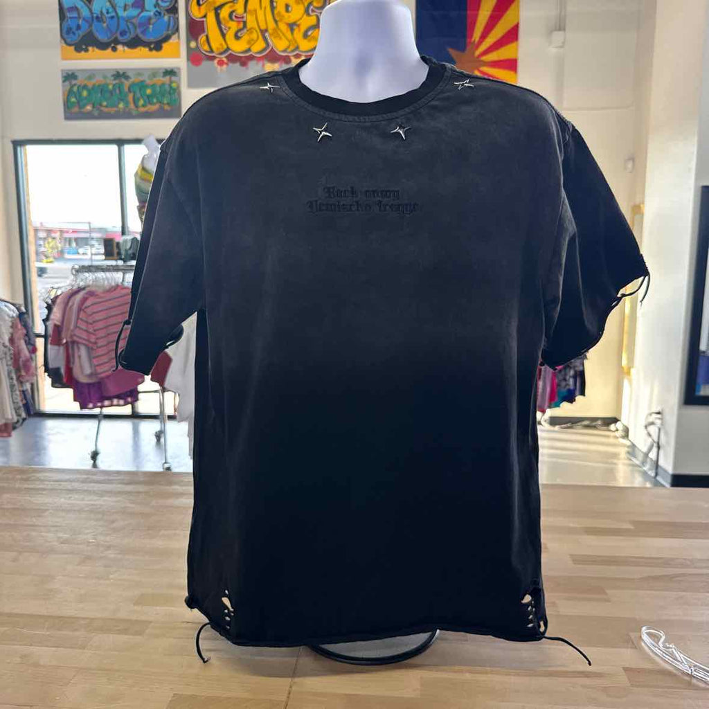 JK.Ptwso Size M Black Preloved MENS T-shirt