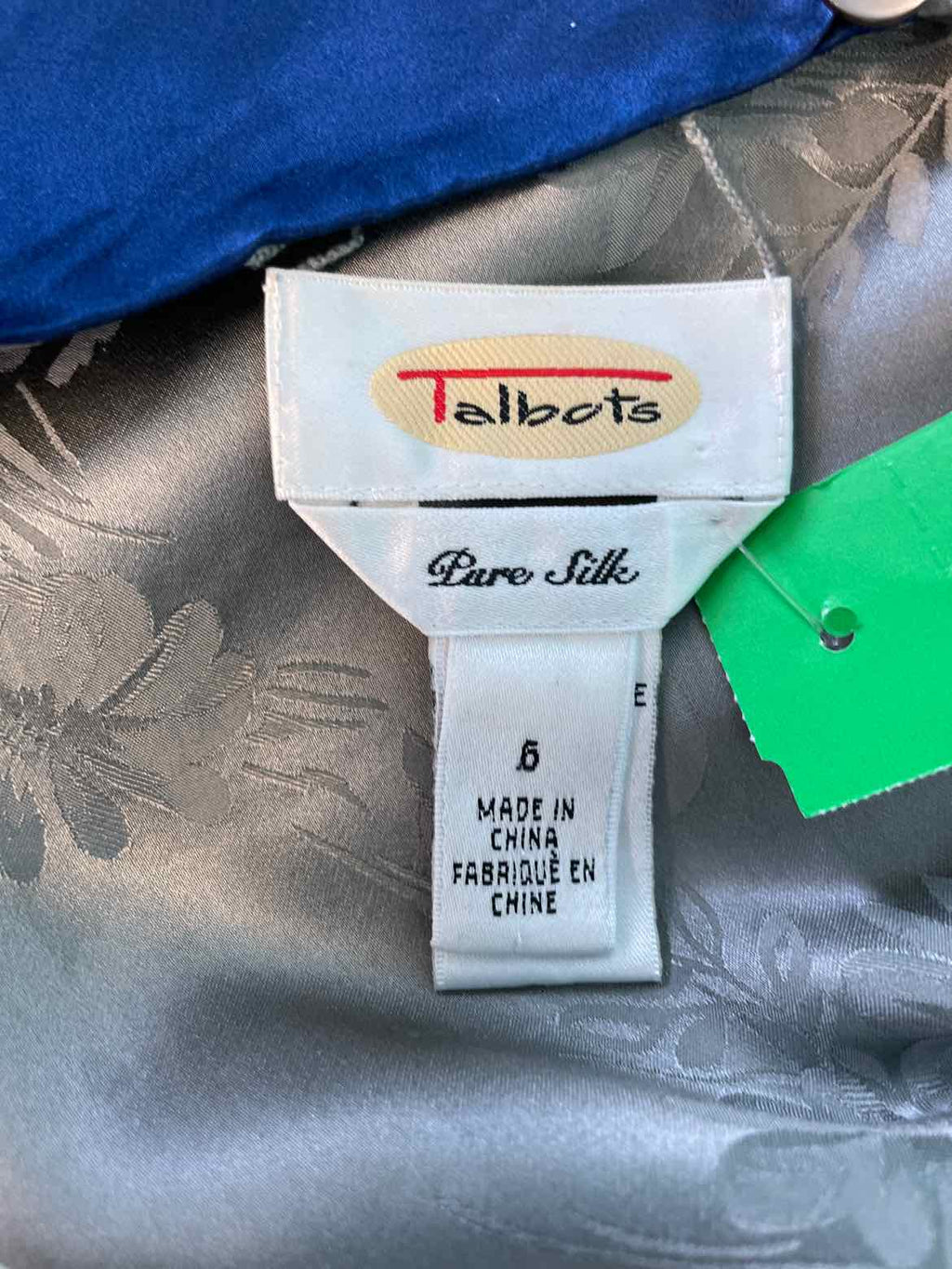 Talbots Size 6 Gray Tank