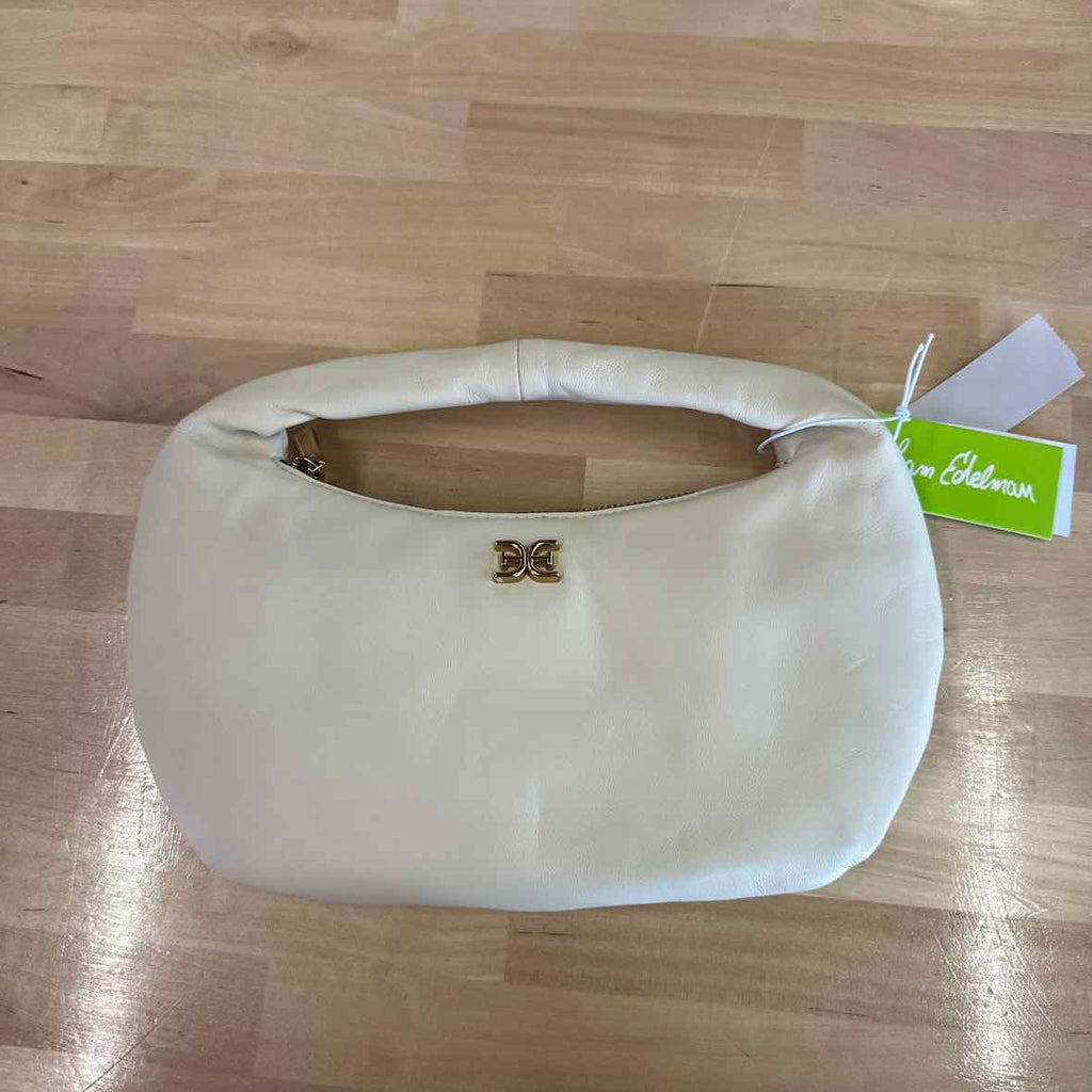 Sam Edelman Michaela Leather Mini Hobo Bag - Cream