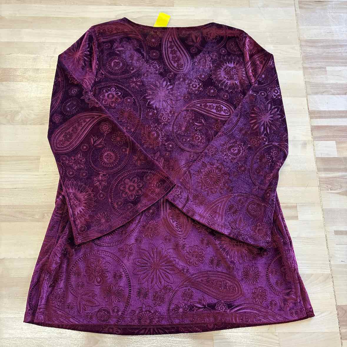 Soft Surroundings Size M Purple & gold Blouse