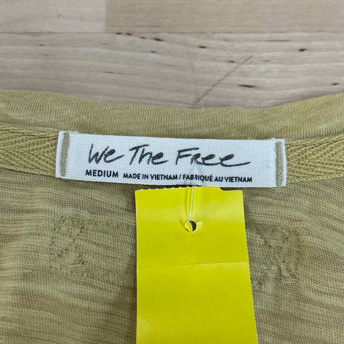 we the free Size M Yellow Preloved Longsleeve