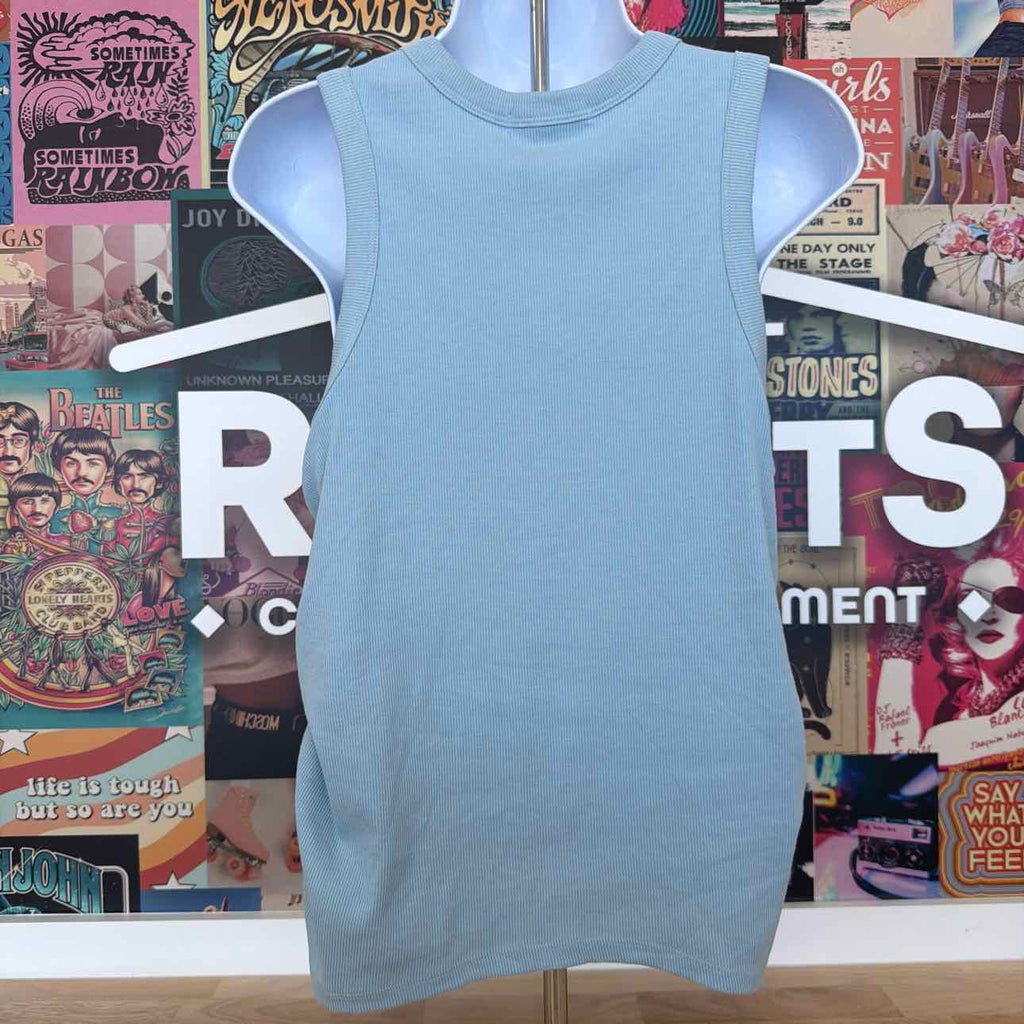 Rebellious One Size XL Side Ruched Muscle Tank Top