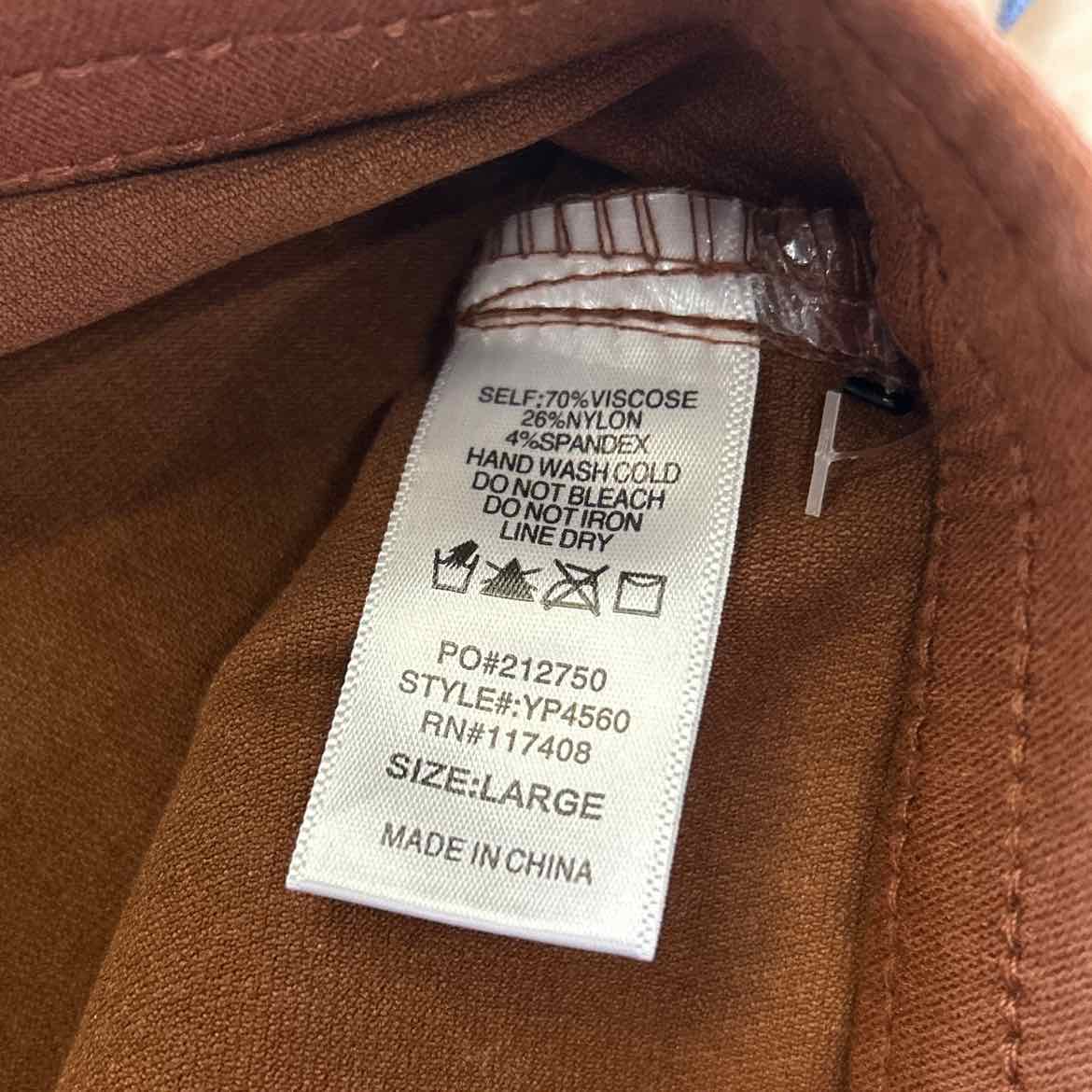 Chocolate Size L Brown New Pants