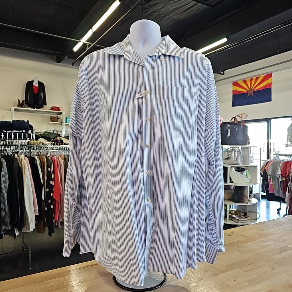 Tommy Hilfiger Size XL Blue MENS Button Down Shirt