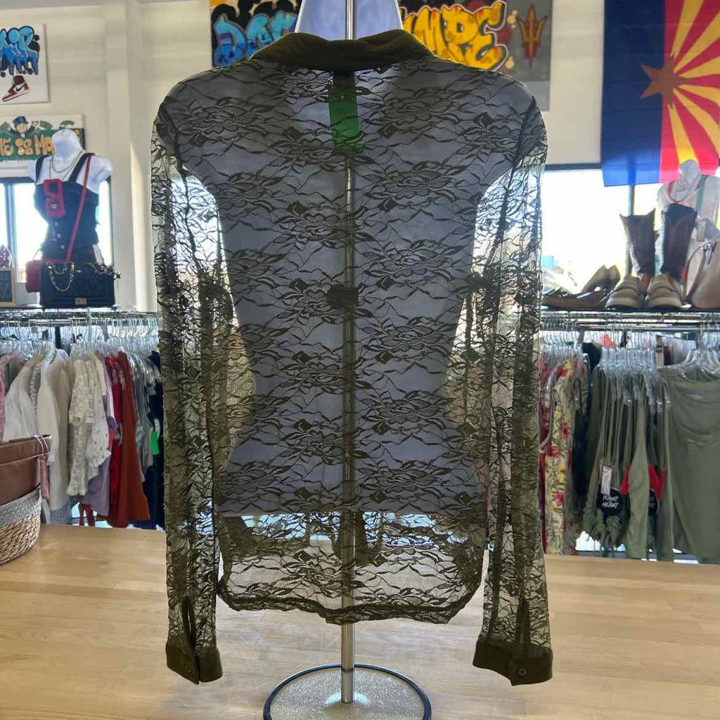 M Green Lace Preloved Longsleeve